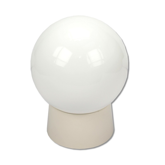 Afbeeldingen van SET SCHROEFRAND+OPAALKOGEL GLAS 60W
