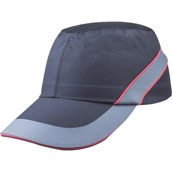 Afbeeldingen van DELTA PLUS STOOTPET AIR COLTAN ZWART/ROOD VIZIER 3CM