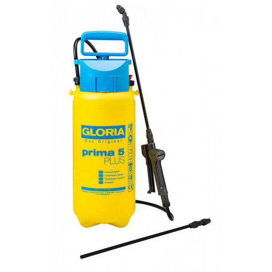 Afbeeldingen van GLORIA DRUIKSPUIT PRIMA 5 PLUS (MET EPDM AFDICHTINGEN) KUNSTSTOF 5 LITER