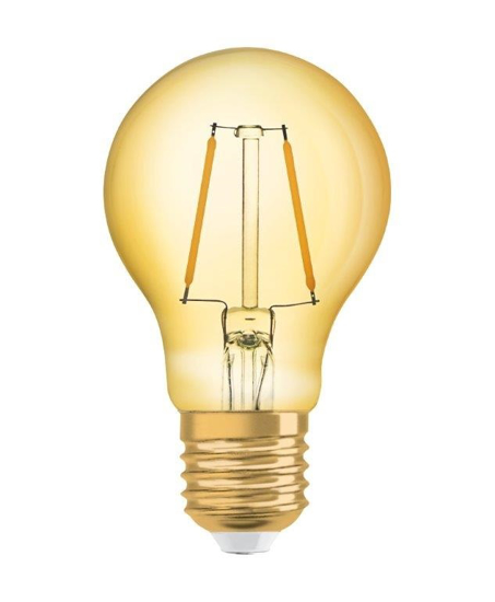 Afbeeldingen van OSRAM VINTAGE 1906 CLASSIC A 22 LED FILAMENT 2.5W 824 GOLD E27