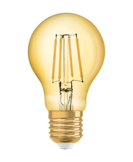 Afbeeldingen van OSRAM VINTAGE 1906 CLASSIC A 35 LED FILAMENT 4W 824 GOLD E27