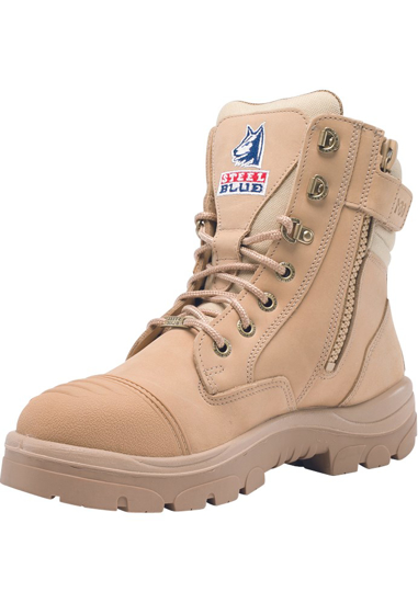 Afbeeldingen van STEEL BLUE WERKSCHOENEN SOUTHERN CROSS ZIP HOOG 3 ZAND 43