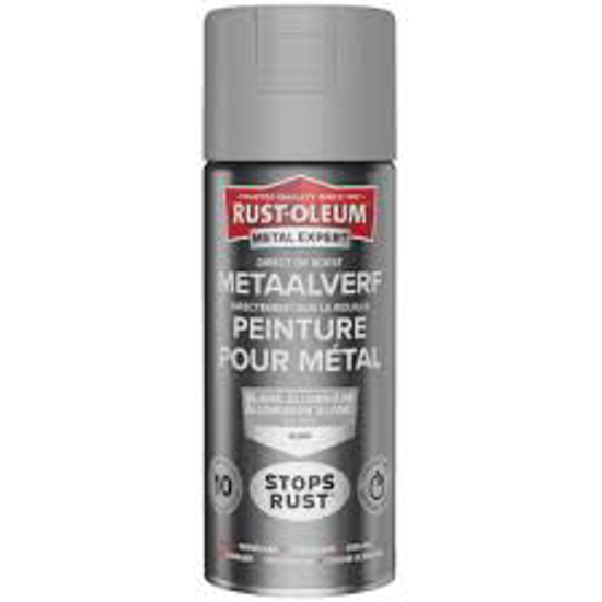 Afbeeldingen van RUST-OLEUM METAALVERF HOOGGLANS, ALU RAL 9006, SPUITBUS 400ML