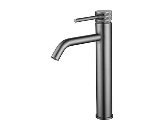 Afbeeldingen van RIBBD XL WASTAFELKRAAN HOOG MET COLDSTART GUNMETAL PVD