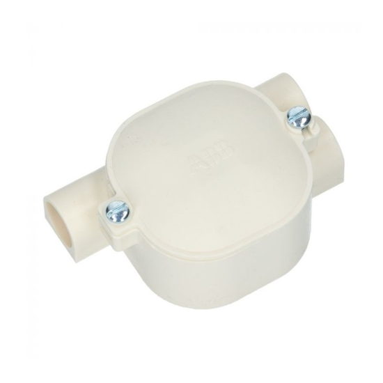 Afbeeldingen van PVC TREKDOOS DUBBEL RECHTS 5/8" HAF