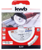 Afbeeldingen van KWB SILVER-LINE DIAMANT-DOORSLIJPSCHIJF VOOR STEENGOED 125MM