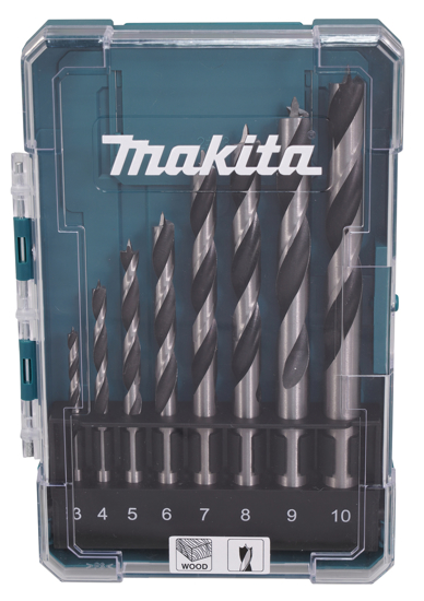 Afbeeldingen van MAKITA HOUTSPIRAALBORENSET 8-DELIG D-77257