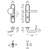 Afbeeldingen van D4E VEILIGHEIDSBESLAG F1 ALU 50X250/16/9 AFGEROND DU/KR KTB U20 PC72/38-54/L/R ##