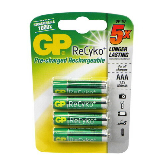 Afbeeldingen van GP RECYKO+ PRO 4 X AAA 800MAH 1.2V