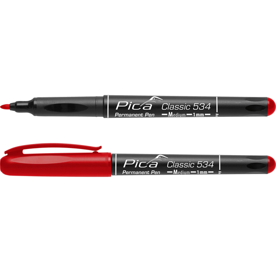 Afbeeldingen van PICA CLASSIC 534/41 PERMANENT PEN MEDIUM 1MM ROOD