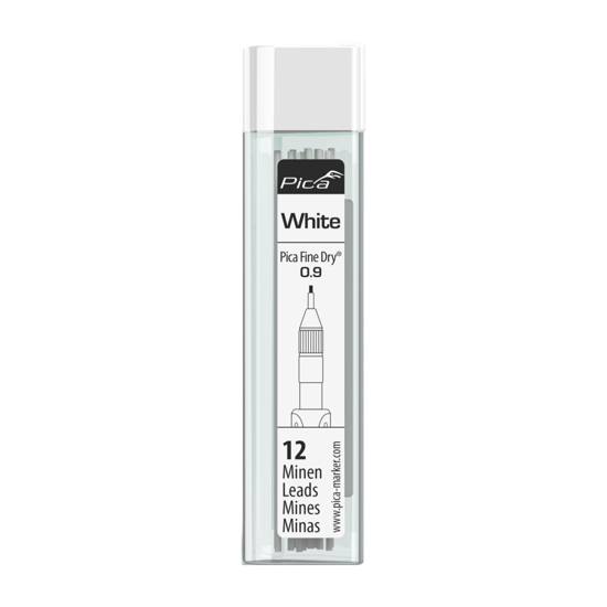 Afbeeldingen van PICA FINE DRY 7032 NAVULLING WIT - 12 STAAFJES