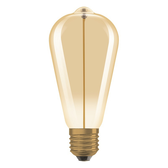 Afbeeldingen van OSRAM VINTAGE 1906 EDISON 12 LED FILAMENT MAGNETIC 2.2W 827 GOLD E27