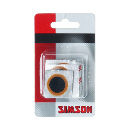 Afbeeldingen van SIMSON BINNENBANDPLEISTERS ASSORTI. 22MM/25MM/33MM/OVAAL + SCHUURPAPIER