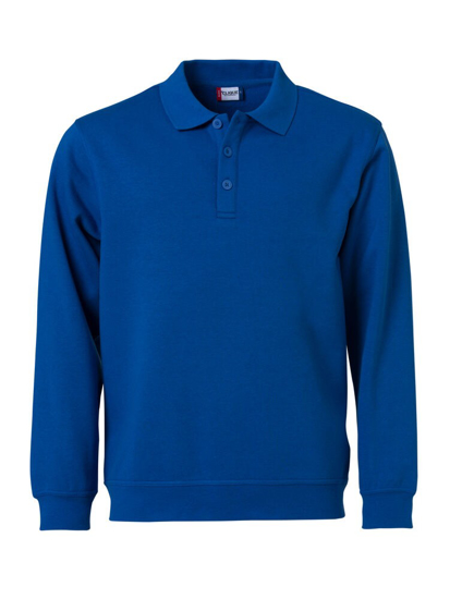 Afbeeldingen van BASIC POLO SWEATER KOBALT 3XL OP=OP