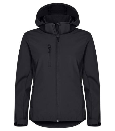 Afbeeldingen van CLASSIC HOODY SOFTSHELL LADIES ZWART 36/S