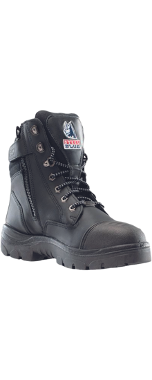 Afbeeldingen van WERKSCHOENEN SOUTHERN CROSS ZIP 399641 HOOG ZWART MAAT 43