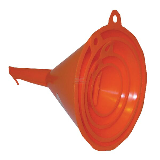 Afbeeldingen van TRECHTERSET, 4-DELIG, RD50-120MM, HDPE, OLIE- EN BRANDSTOFBESTENDIG, PRESSOL