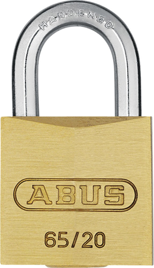 Afbeeldingen van ABUS HANGSLOT MESSING 65/20 B/DFNLI