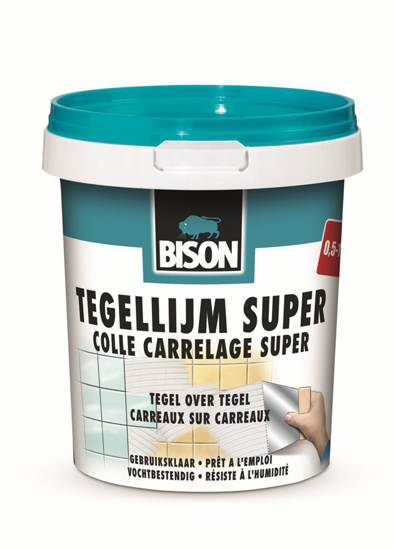 Afbeeldingen van BISON TEGELLIJM SUPER 1 KG.