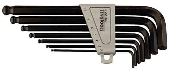 Afbeeldingen van ALLENSLEUTEL SET BOLKOP 7DLG.2.5-10MM
