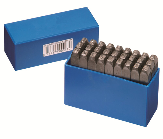 Afbeeldingen van SLAGLETTERS A-Z SET 10 MM