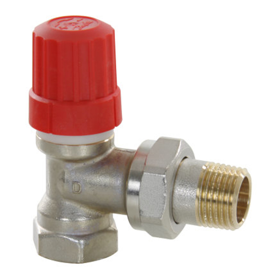 Afbeeldingen van DANFOSS RADIATORKRAAN, RA-N15, HAAKS, BI.DR X BU.DR, ½"