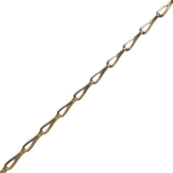 Afbeeldingen van DELTAFIX PATENTKETTING 19,6MM X 0,5MM MESSING (ROL 25 MTR)