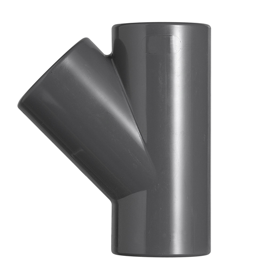 Afbeeldingen van DRUK PVC 1.6MPA T-STUK 3XLM 45GRADEN 40X40MM