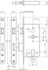 Afbeeldingen van NEMEF VEILIGHEIDS DEURSLOT 242217T2450 SKG** DOORNMAAT 50MM - PC72 - DR 1+3/2+4 - VOORPLAAT RVS