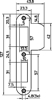 Afbeeldingen van NEMEF SLUITPLAAT P1266/17/U AFGEROND - 23X127,3MM - DR 1+2+3+4 - RVS