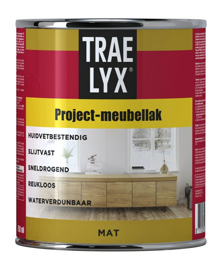 Afbeeldingen van TRAE-LYX MEUBELLAK MAT 750 ML. PROJECT