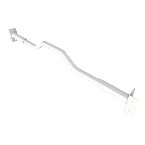 Afbeeldingen van SECUBAR BARRIERESTANG COMBI - WIT IN & OP DE DAG 680-870MM