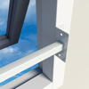 Afbeeldingen van SECUBAR BARRIERESTANG COMBI - WIT IN & OP DE DAG 680-870MM