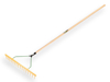 Afbeeldingen van POLYHARK - HOOIHARK JOST RECHT 16 TANDS 65 CM, MET EGALISEERSTRIP EN ATLAS STEEL 160 X 2,8 CM