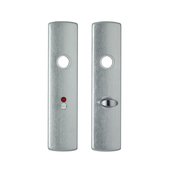 Afbeeldingen van BINNENDEURSCHILDEN CURVE KLIK TOILET 63-8/200X45X8/ALU. GESL. F1