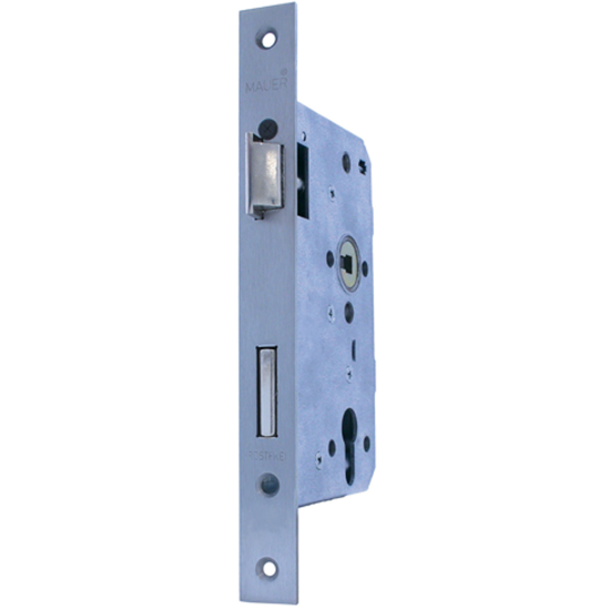 Afbeeldingen van MAUER DAG EN NACHT CILINDERSLOT 8236 VOORPLAAT RVS RECHT 235X24MM DIN LINKS DOORNMAAT 55MM PC72