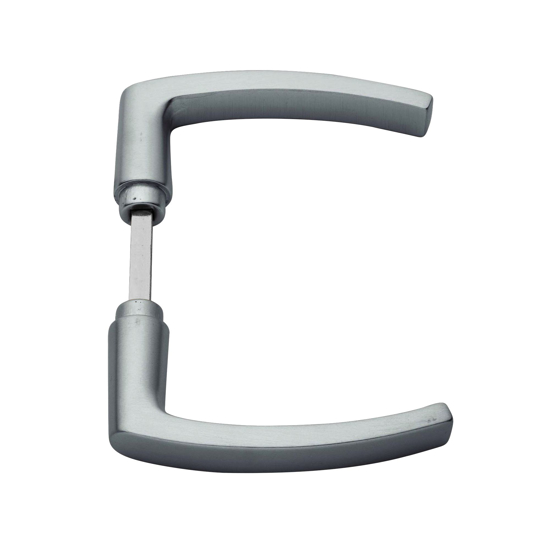 Afbeeldingen van DEURKRUK BLOK ZWAAR/ALUMINIUM GESLEPEN F1/EAN