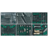 Afbeeldingen van GEREEDSCHAPWAGEN 321 DLG GREEN, SOLIDE PLAATSTAAL, GROEN GEPOEDERCOAT 820*460*1010
