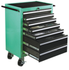 Afbeeldingen van GEREEDSCHAPWAGEN 321 DLG GREEN, SOLIDE PLAATSTAAL, GROEN GEPOEDERCOAT 820*460*1010