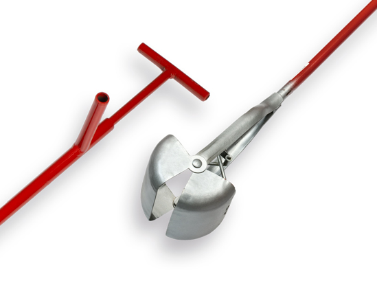 Afbeeldingen van PUTSCHEP EASYGRAB 15 CM VIERKANT, AFGERONDE HOEKEN, LENGTE 150 CM