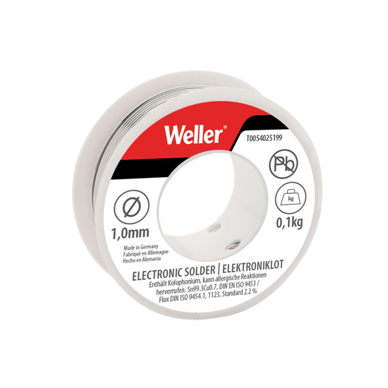 Afbeeldingen van WELLER EL99-1-100 SOLDEERTIN, 1MM, 100G, LOODVRIJ
