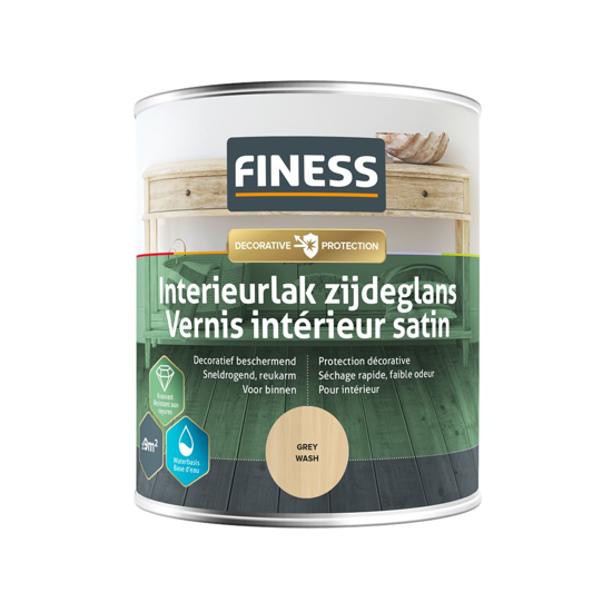 Afbeeldingen van FINESS INTERIEURLAK ZDG 750 ML 4695 GREY-WASH