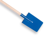 Afbeeldingen van KINDERSPADE BLAUW MET GETAILLEERDE STEEL