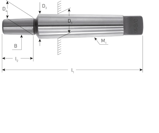 Afbeeldingen van BOORHOUDERSTIFT MK2 - B16