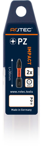 Afbeeldingen van IMPACT SCHROEFBIT PZ 2, L=30, C6.3, BASIC