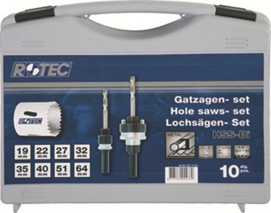 Afbeeldingen van GATZAGENSET '527 - LOODGIETER', 10-DLG., ø19-64