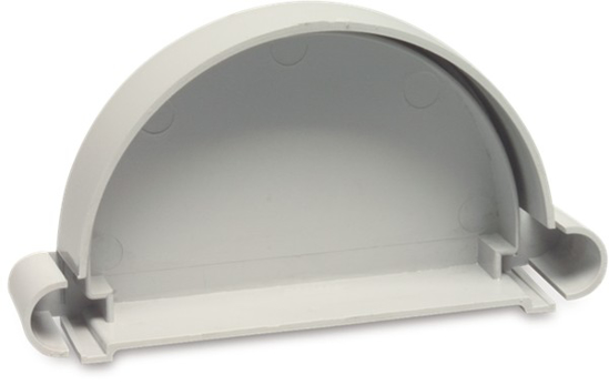 Afbeeldingen van PVC-U EINDKAP UNIVERSEEL GRIJS LIJMMOF 115MM
