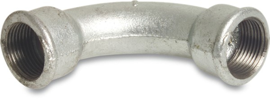 Afbeeldingen van MALLEABELE BOCHT 90° GEGALVANISEERD 1 1/4" BINNENDRAAD