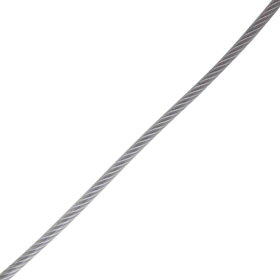 Afbeeldingen van DELTAFIX STAALKABEL PLASTIC OMWIKKELD Ø3/4,5MM 7X7 DRADEN (ROL 76 MTR)