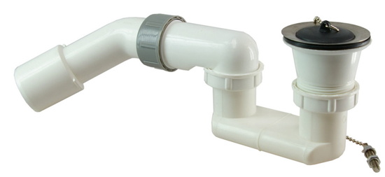 Afbeeldingen van SIFON TBV DOUCHEBAK PVC WIT 1.1/2"
